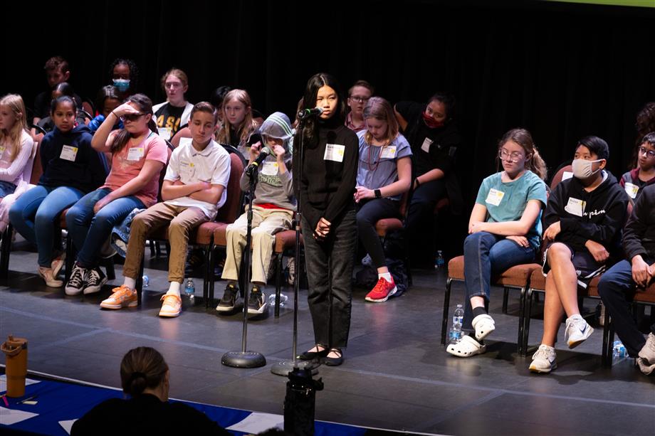 CUSD Spelling Bee competitor